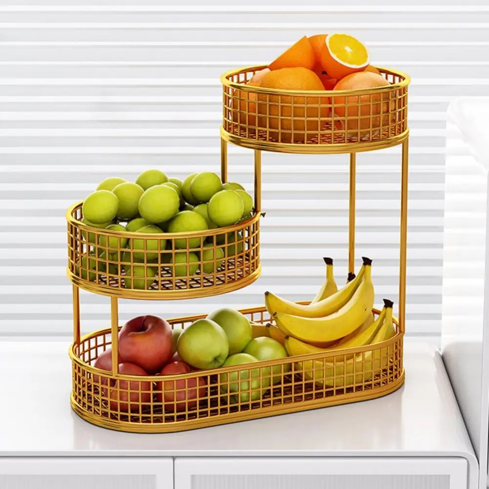 Food Snacks Basket - 3 층 과일 바구니 거실 스낵