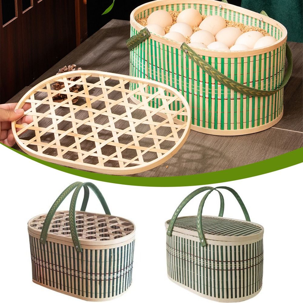 내구성 있는 수제 대나무 바구니 뚜껑 포함 식품 과일  - Food Snacks Basket 리뷰 및 가격