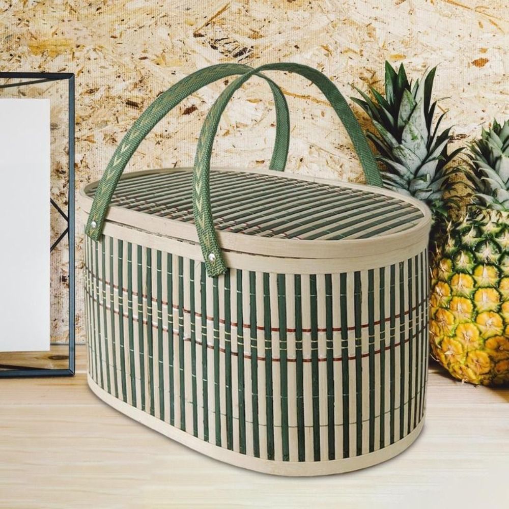 내구성 있는 수제 대나무 바구니 뚜껑 포함 식품 과일  - Food Snacks Basket 리뷰 및 가격