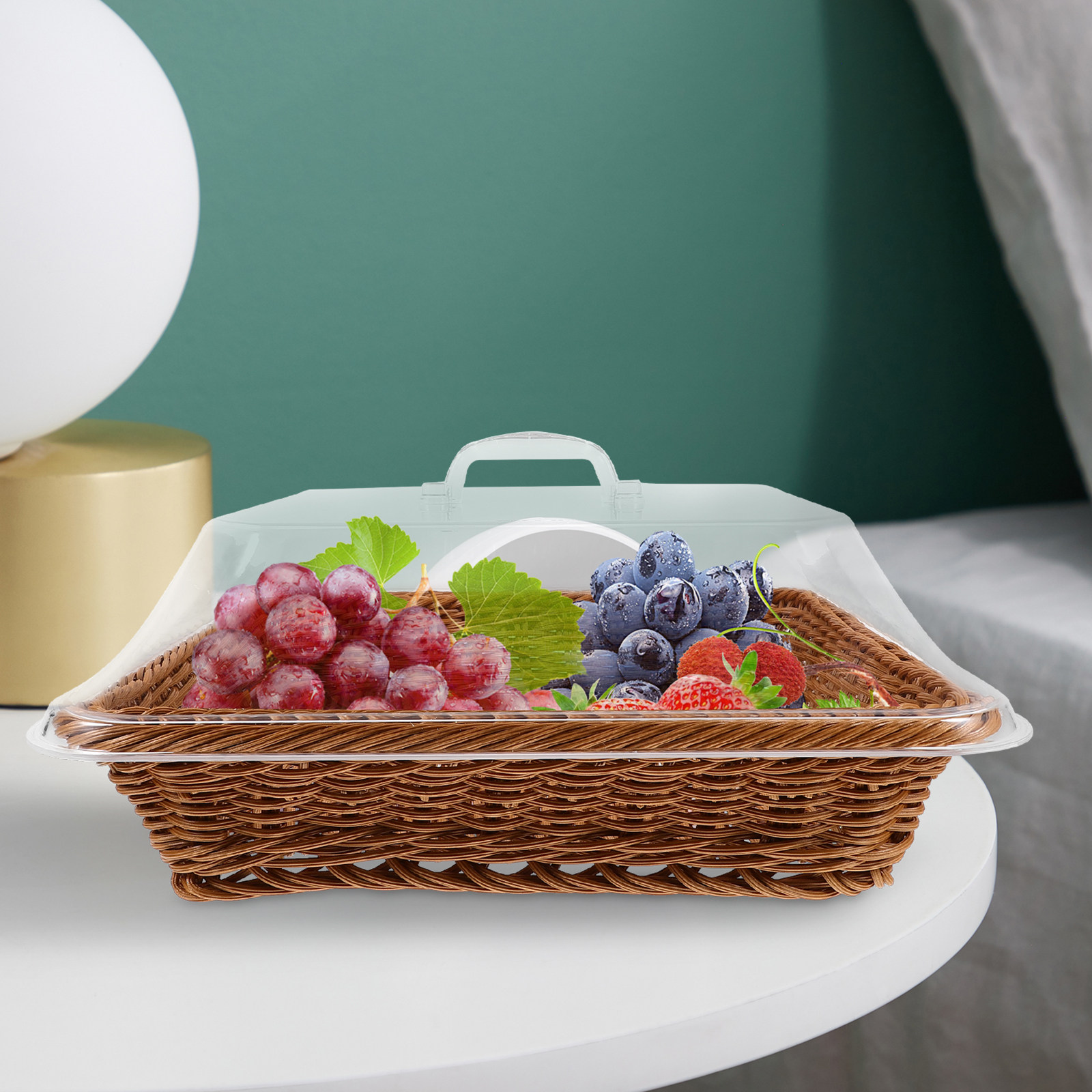 투명 뚜껑이 있는 빵 바구니, 가정용/베이커리/카페/사 - Food Snacks Basket 리뷰 및 가격
